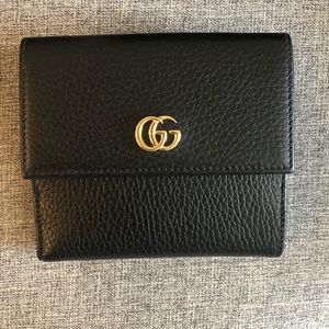 AUTHENTIC Gucci dollar calf petite marmot wallet